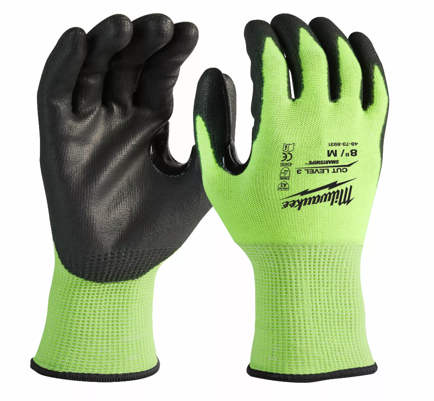 Milwaukee 4932478133 Hi-vis werkhandschoenen - snijklasse 3/C - 10/XL