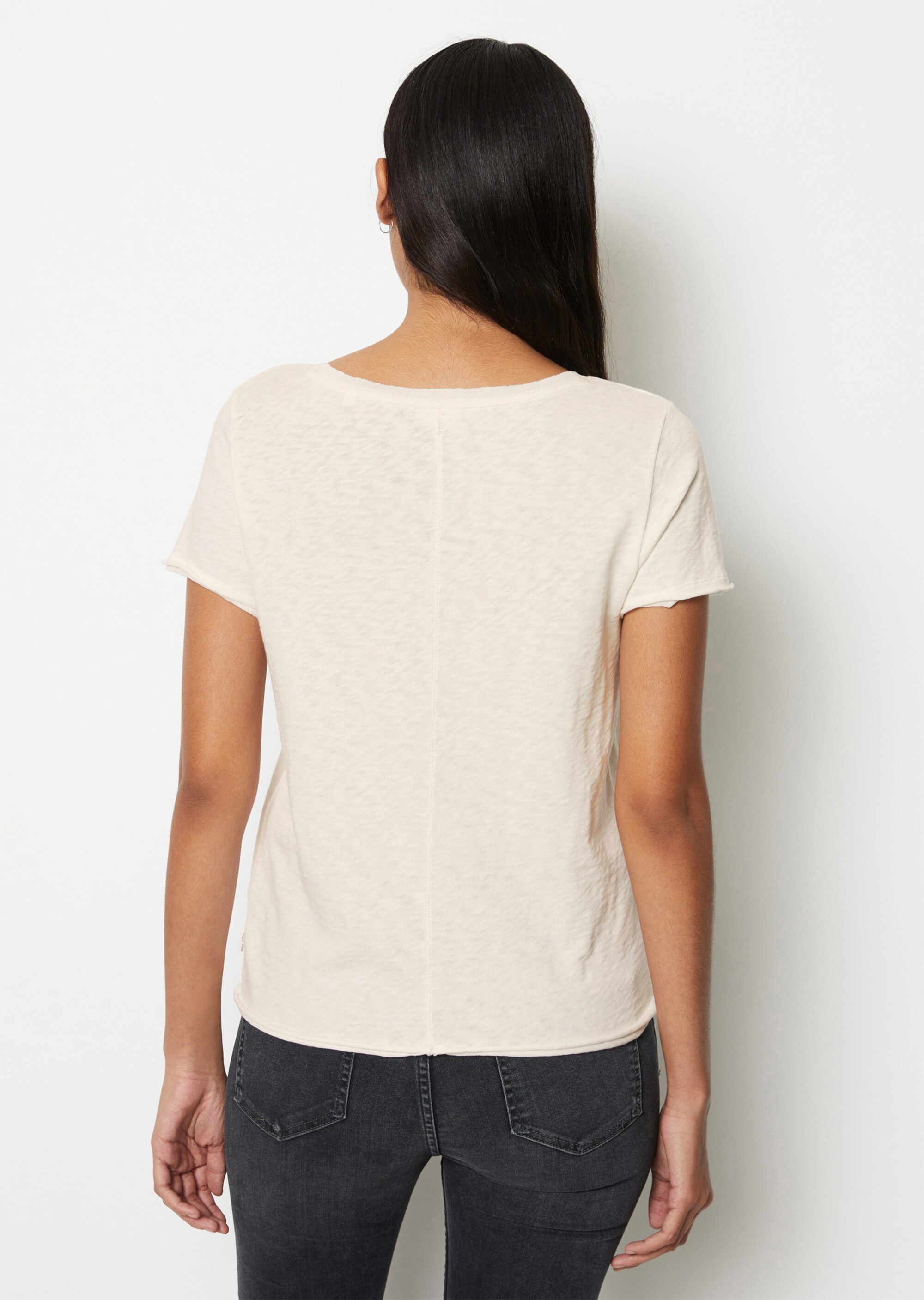 V-Neck-T-Shirt regular Organic-Slub-Cotton