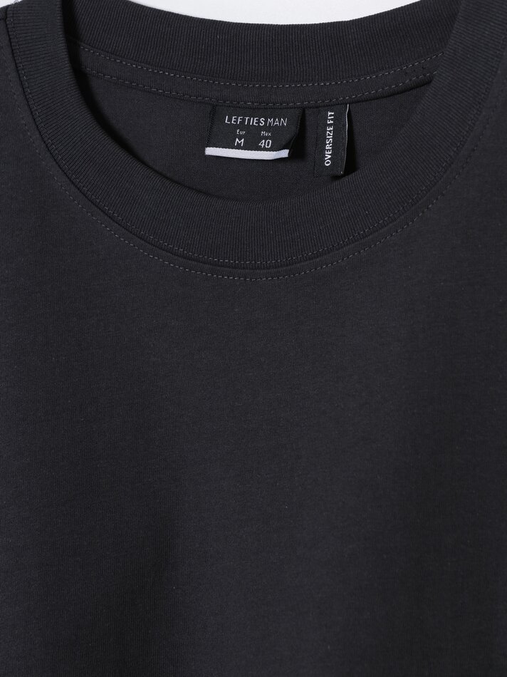 Camiseta básica oversized - Carbono