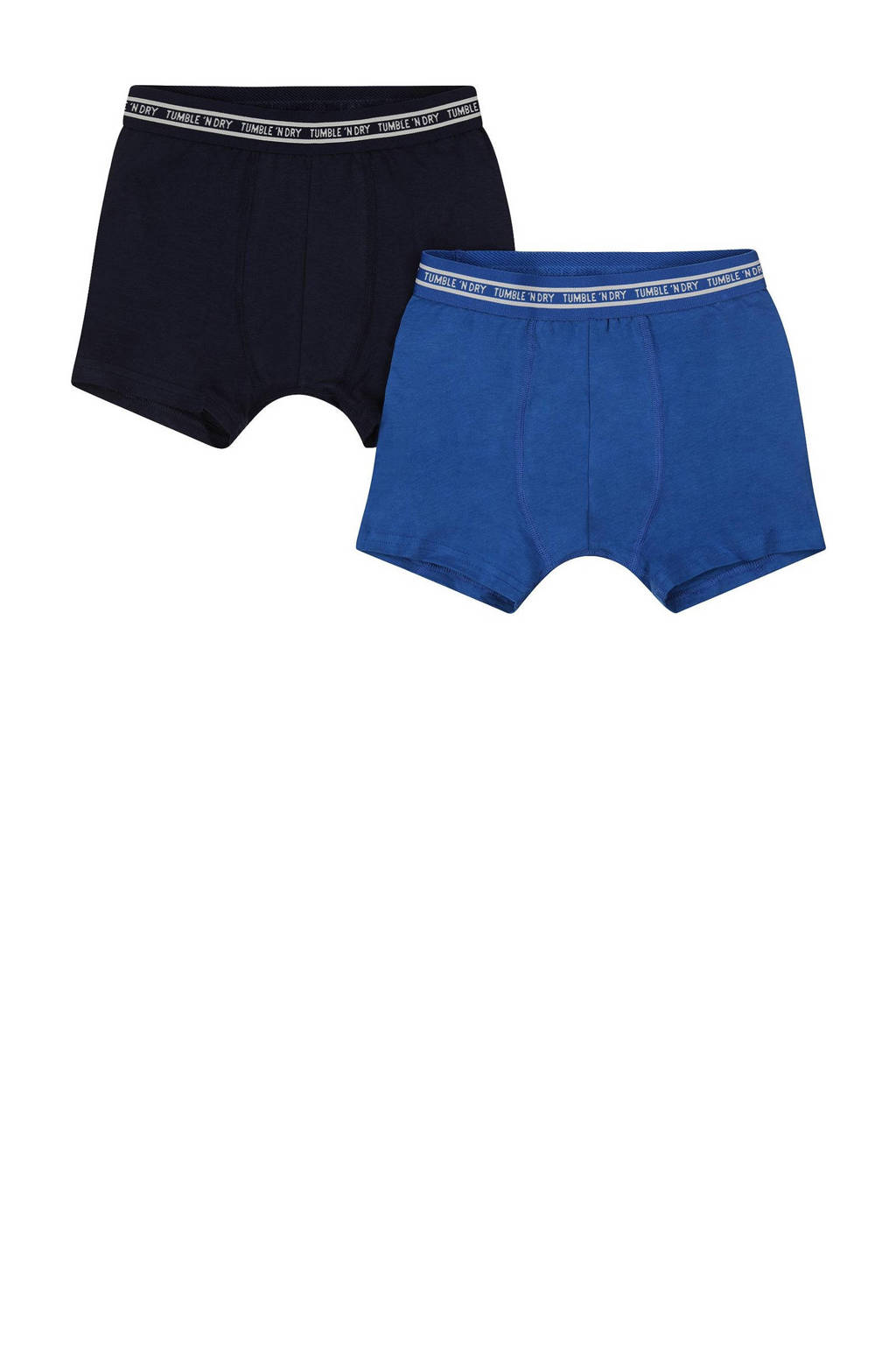 boxershort - set van 2 zwart/blauw