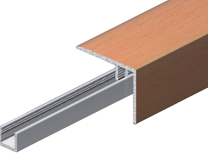 Gulvprofil alu - 2 x 30 mm x 0,9 m