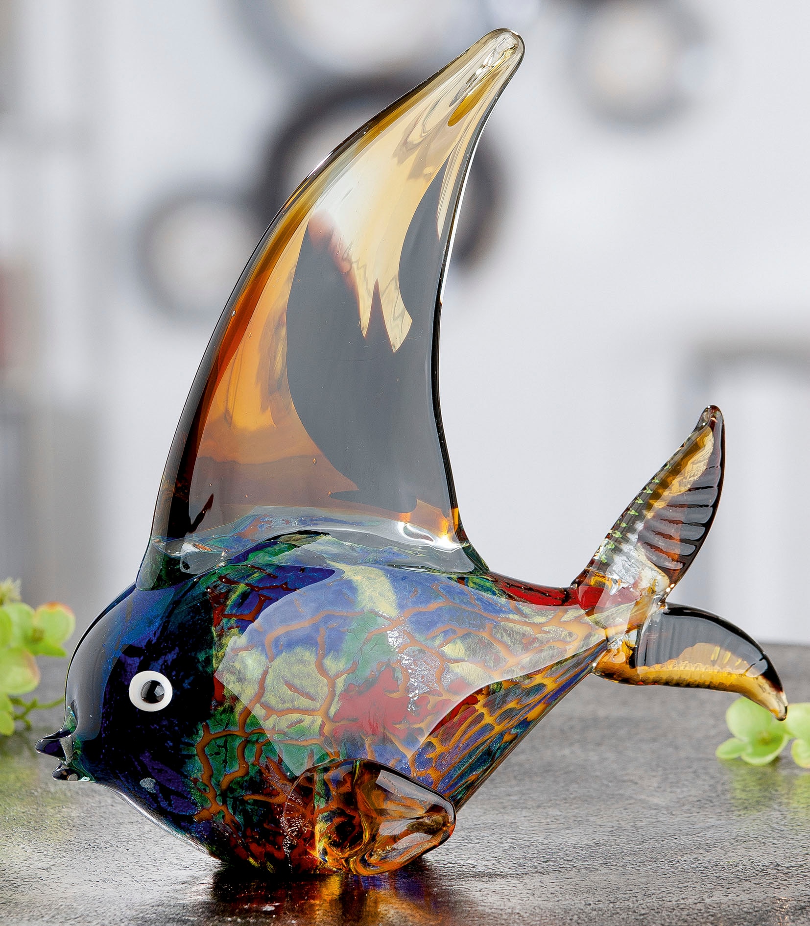 Casablanca by Gilde Tierfigur »Glas Fisch« farblich durchgefärbt