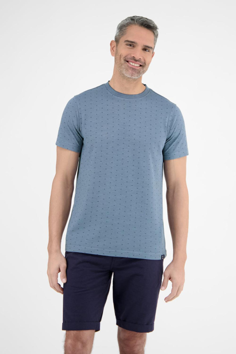 Lerros blauwe heren t-shirt