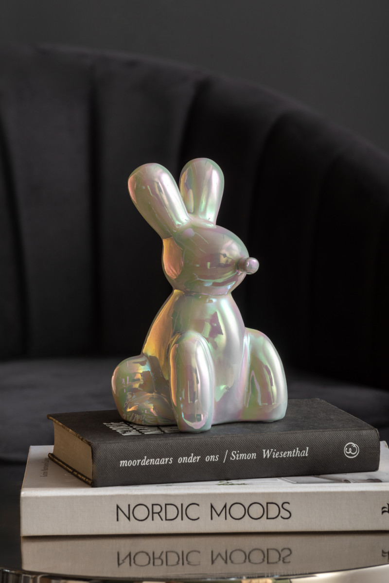 Statue Balloon Bunny PT4228GR Jungle green plated
