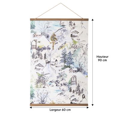 Affiche à suspendre paysage de montagne