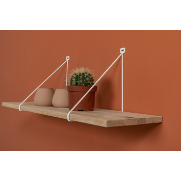 Plankdrager plank metaal wit 2st