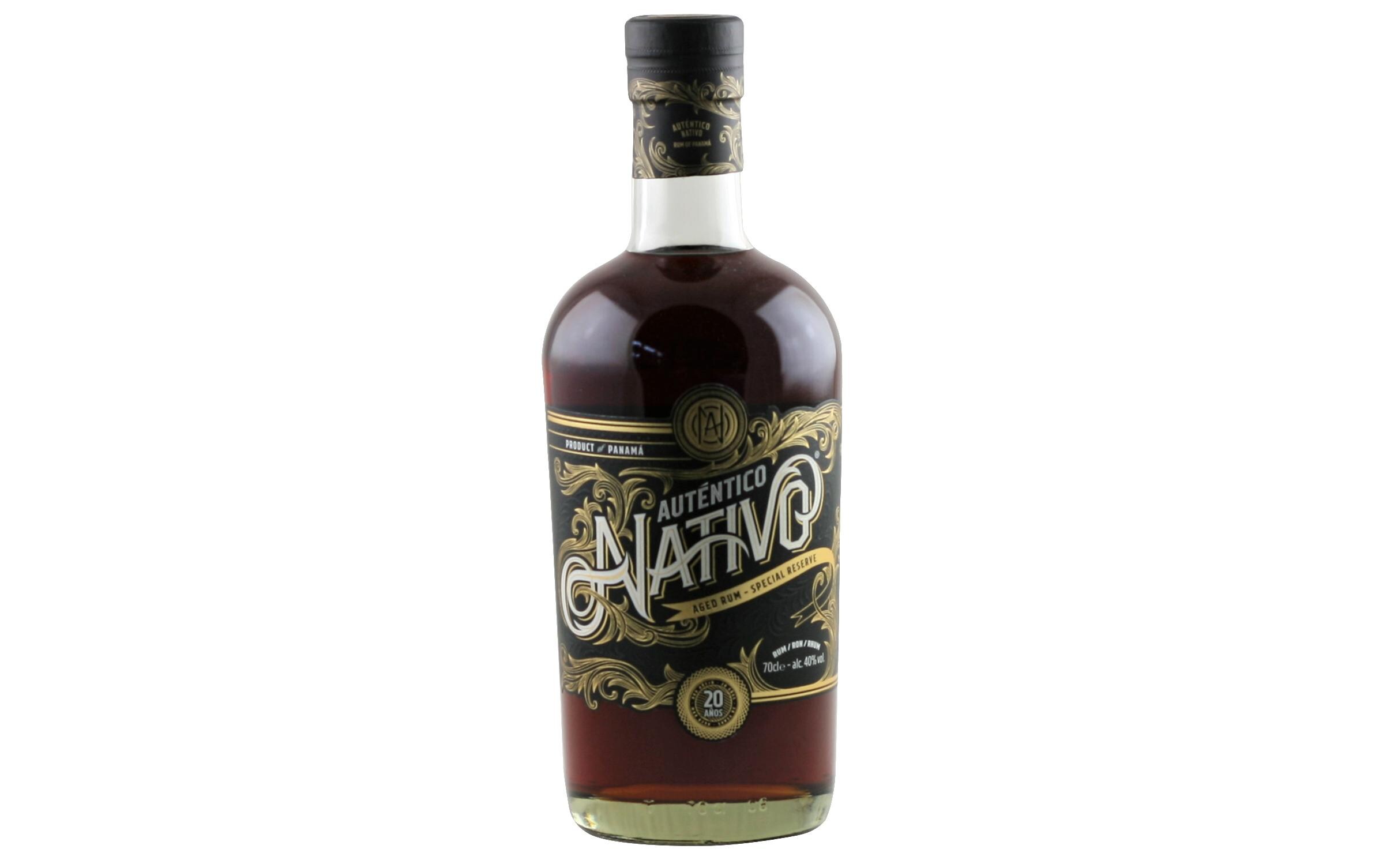 Rum Nativo Autentico 20 Jahre 0.7 lAromatisches Zuckerrohr-Destillat aus Panama