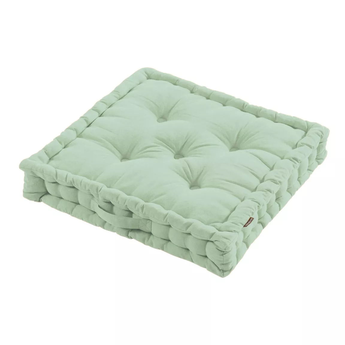 Coussin de sol coton (60 x 60 cm) Pixel Vert menthe