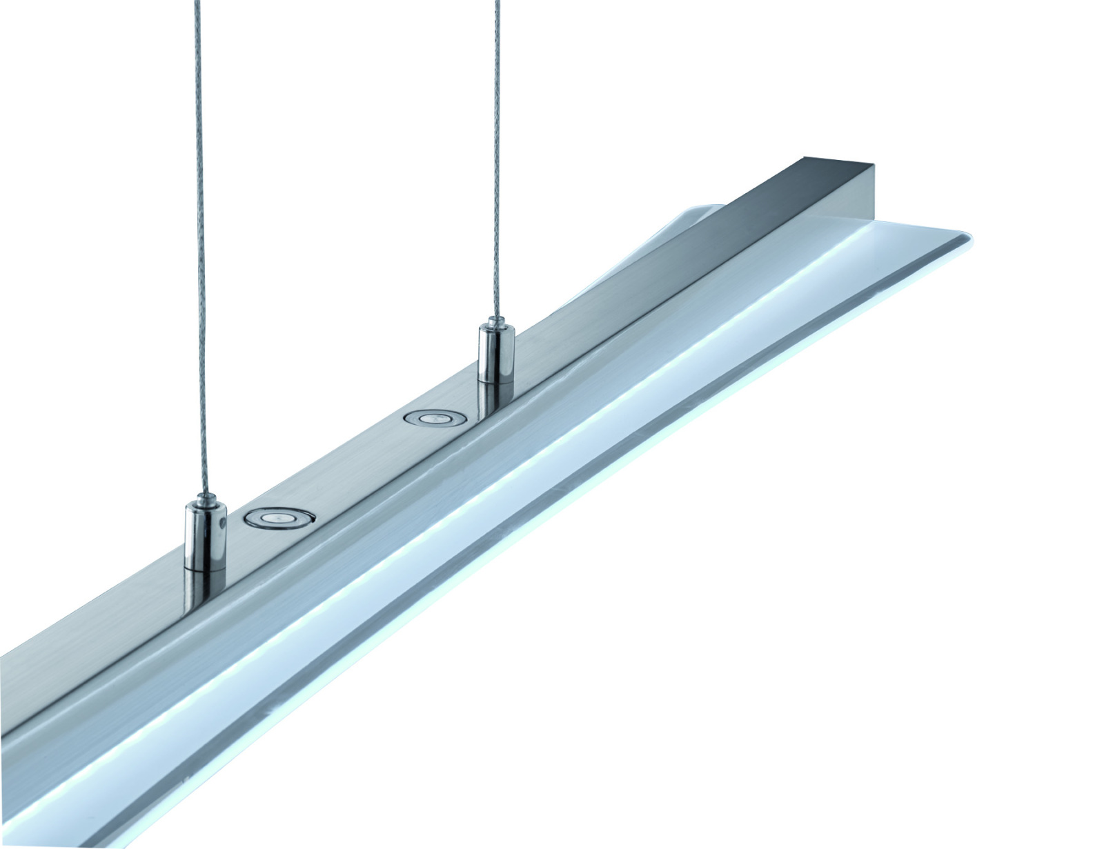 LED-Pendelleuchte - Nickel - 4-fach Touch-Dimmer - 100 cm