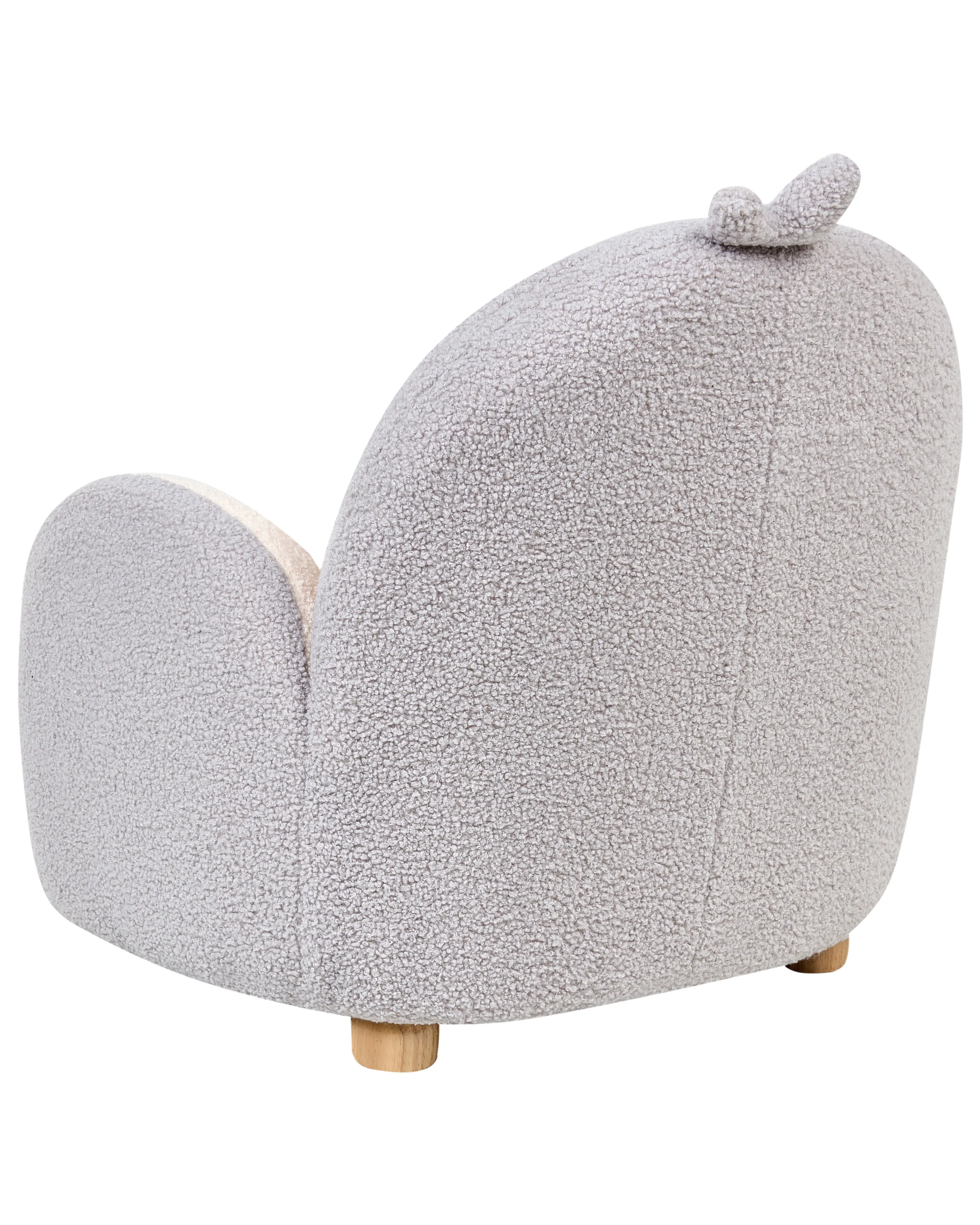 Kinderfauteuil Pinguïn FYN Bouclé Grijs