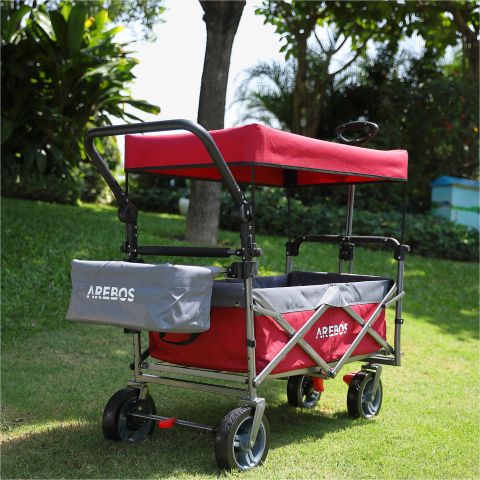 Bollerwagen mit Dach Premium