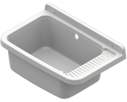 Wastafel 60 x 42 cm, mat wit