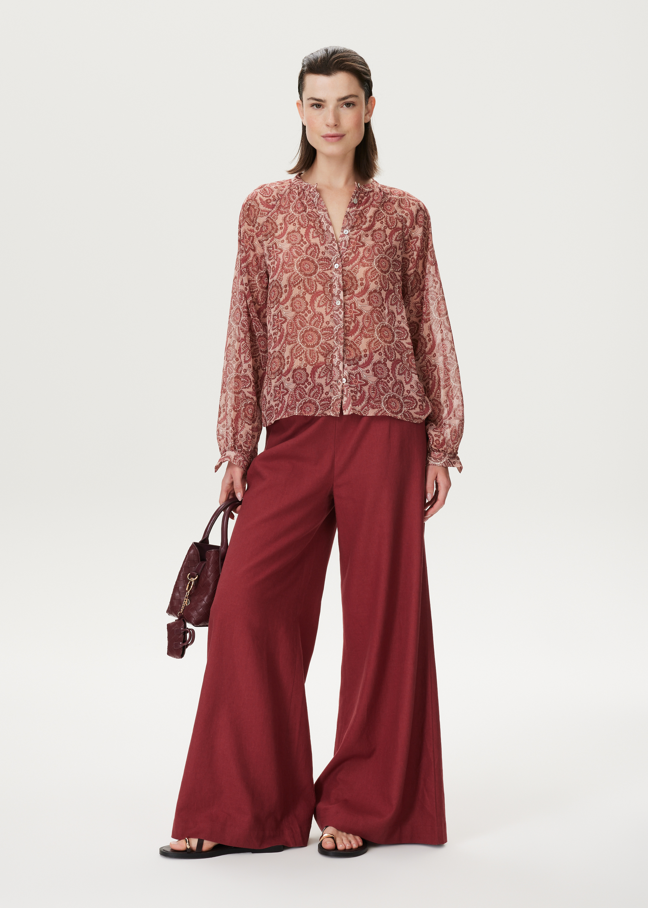 Blouse met bloemenprint