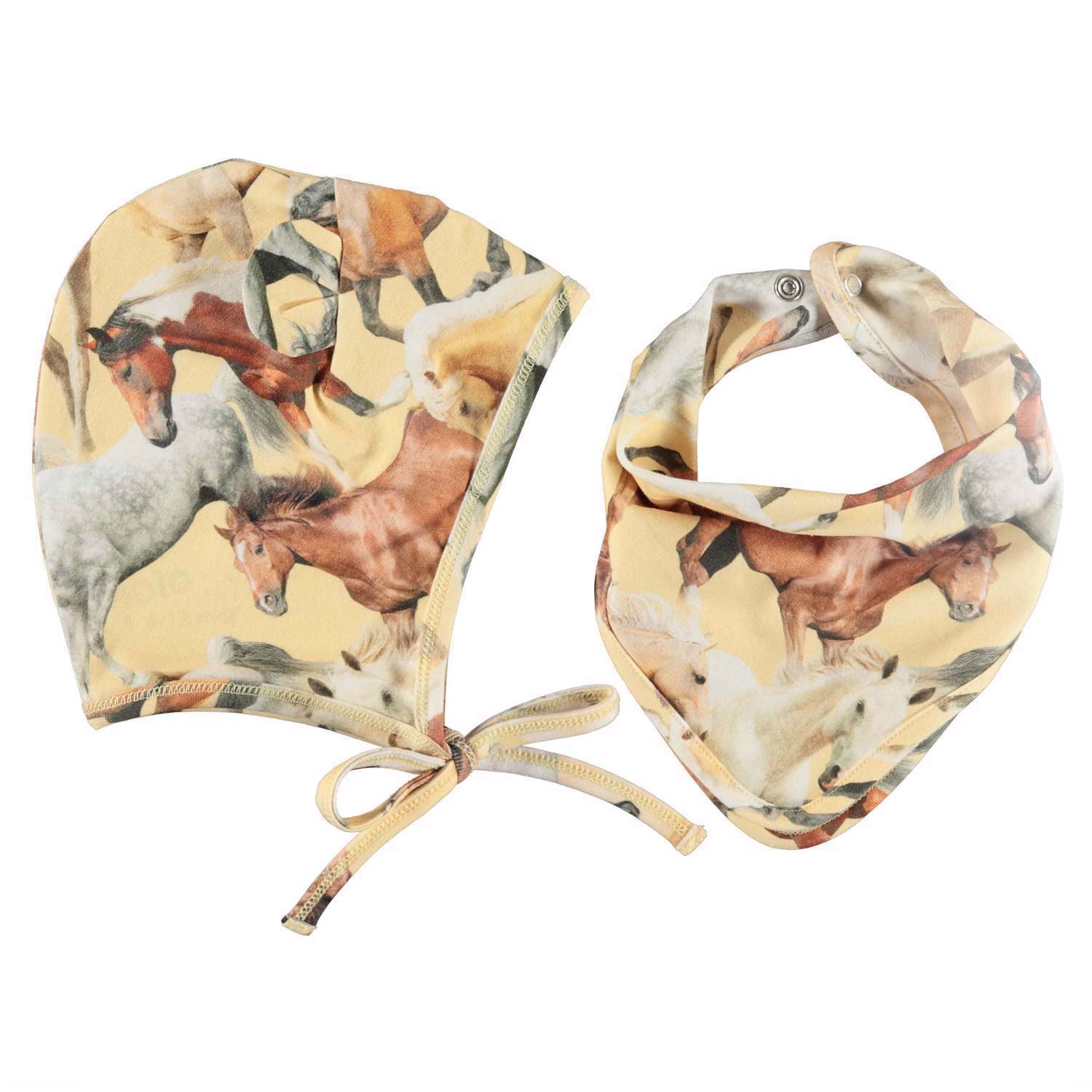 Nilo Hat and Bib Set - Horse Dreams Baby