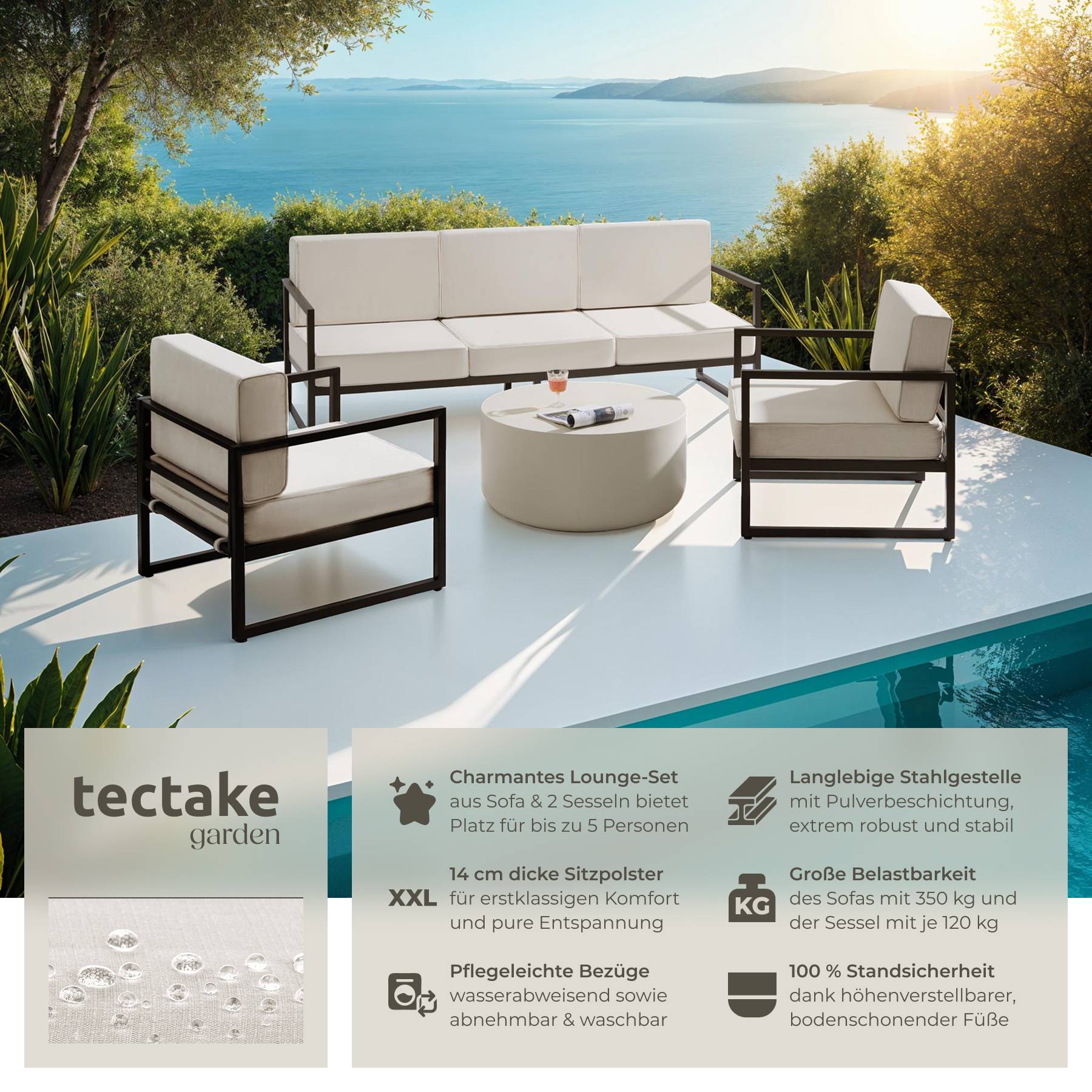 Garten-Loungeset  Comosa