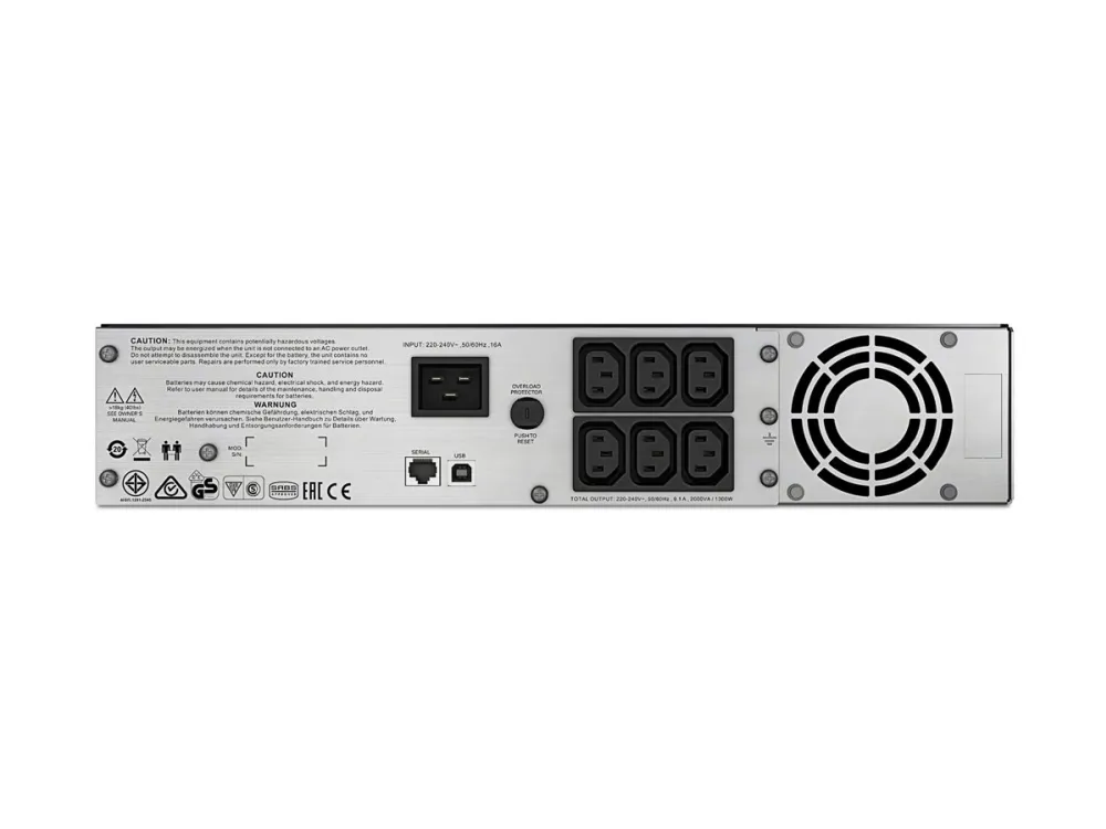 APC Smart-UPS C 2000VA 2U - UPS (rackversion) - AC 230 V - 1300 Watt - 2000 VA - USB - output-stikforbindelser: 6 - 2U - sort - for P/N: AR4018SPX432, AR4024SP, AR4024SPX429, AR4024SPX431, AR4024SPX432, NBWL0356A