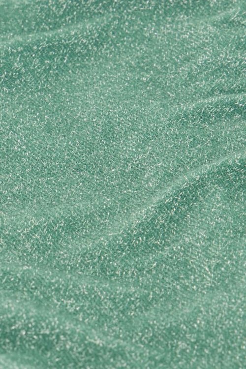Groen bikini broekje met lurex en strikbandjes