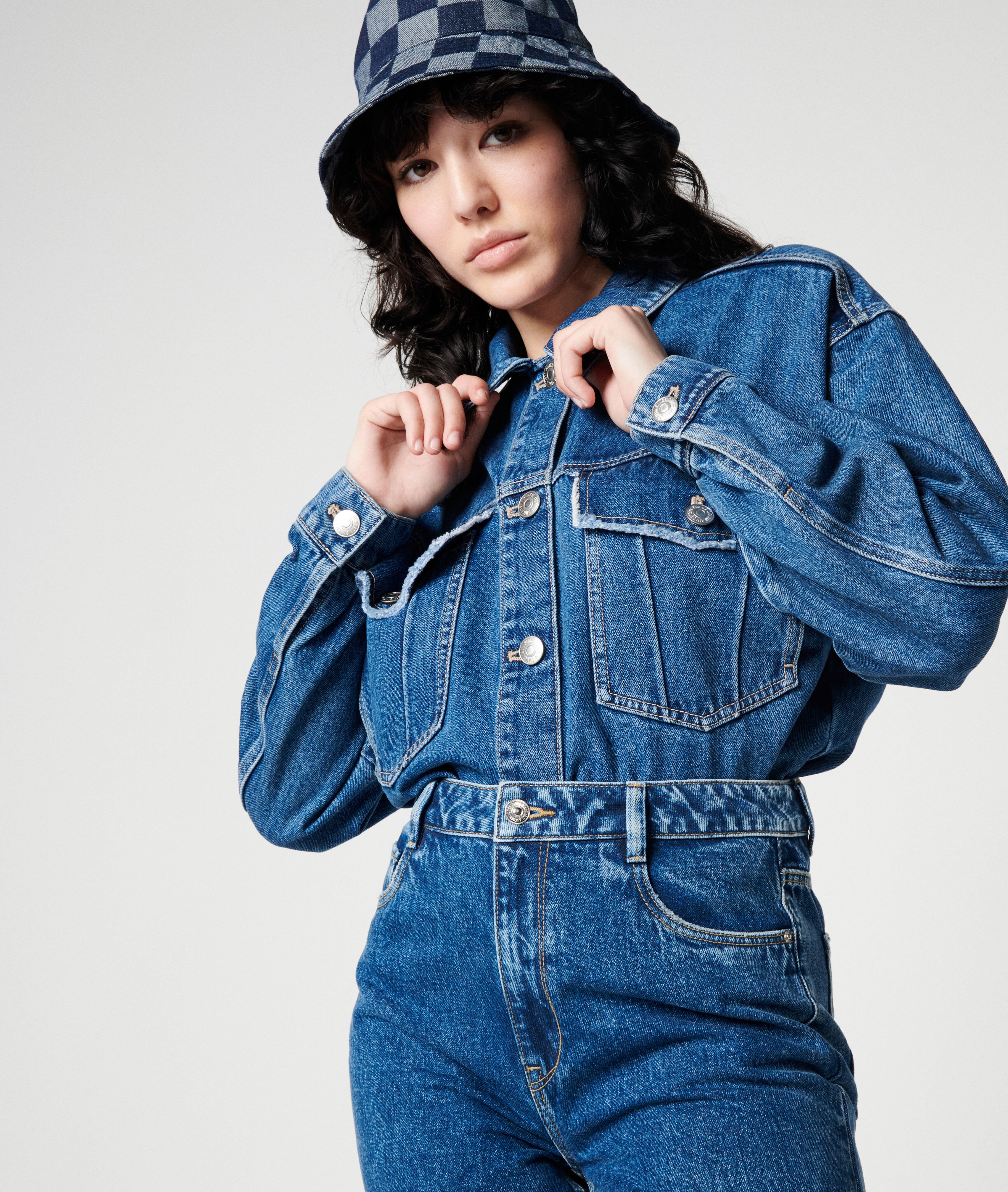 Veste en jean - Bleu foncé