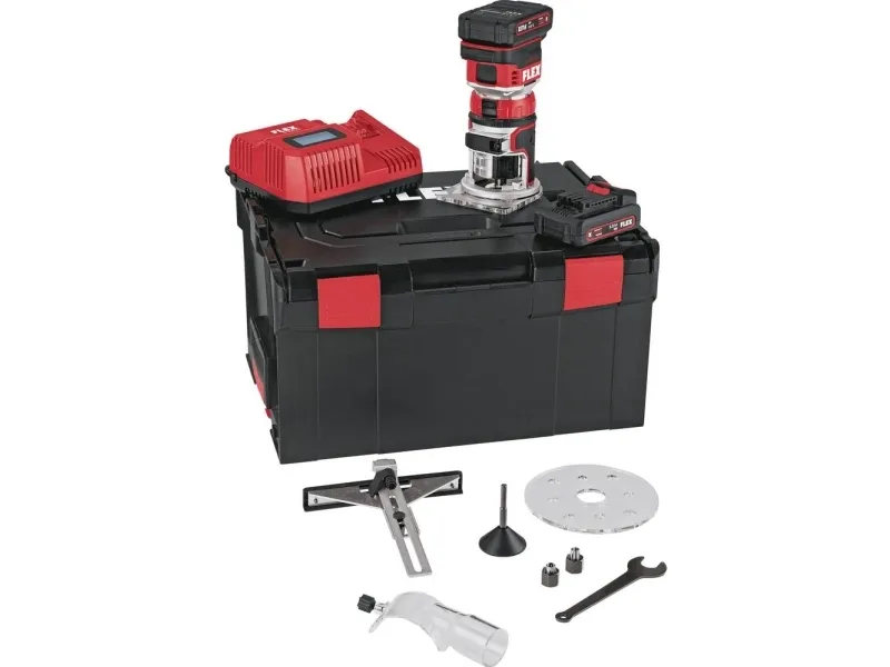 Flex Batteri-kantfræser 531635 CER 18.0-EC/2,5-Set inkl. ekstra batteri