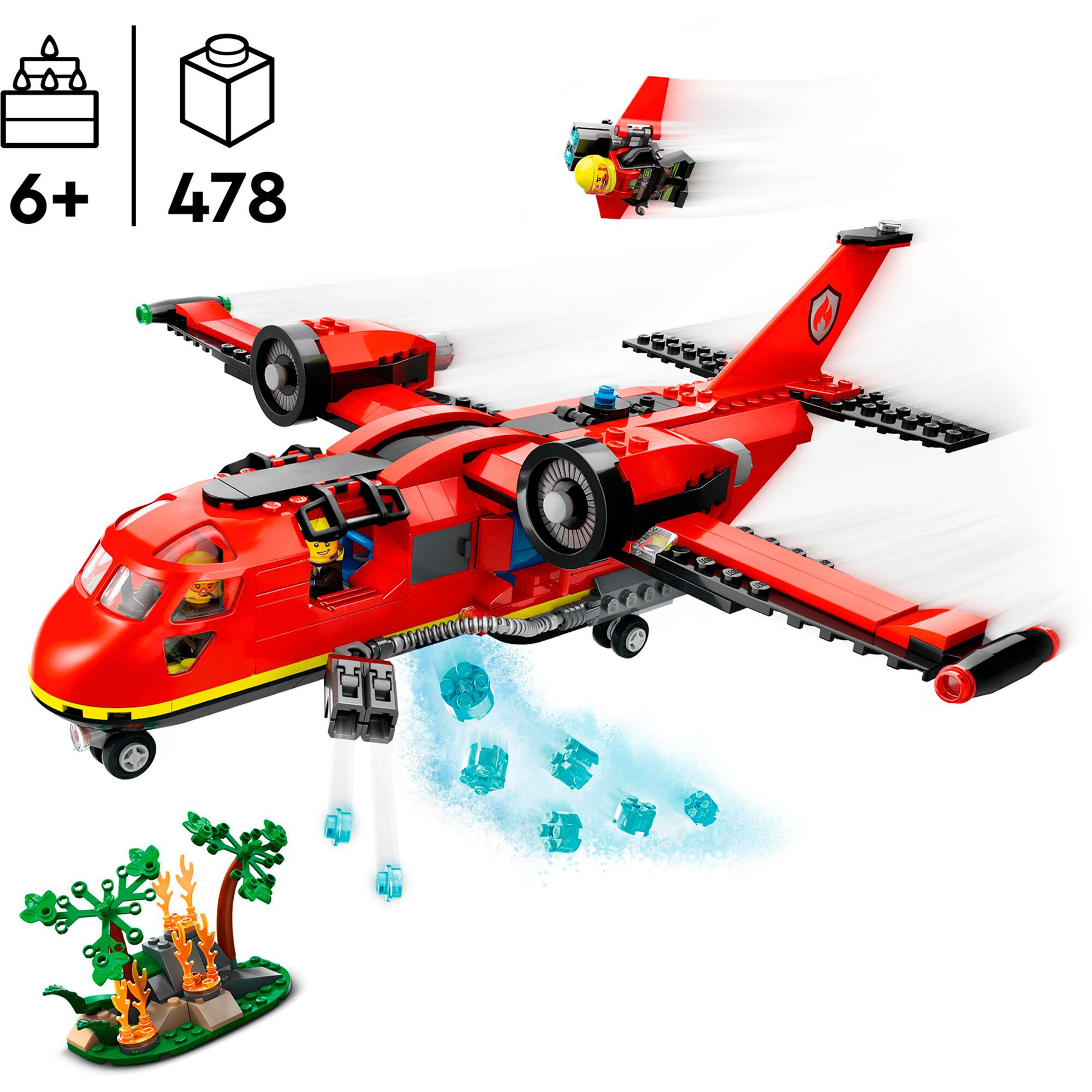 LEGO Konstruktionsspielzeug City Löschflugzeug