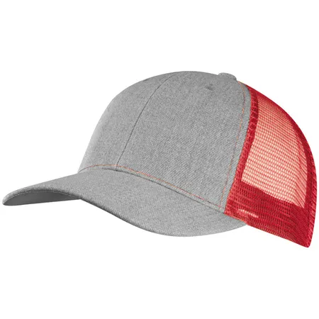 Macma Basecap mit Netz / Farbe: grau-rot