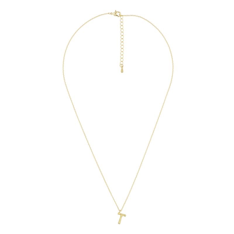 Collier Lettre T Bambou