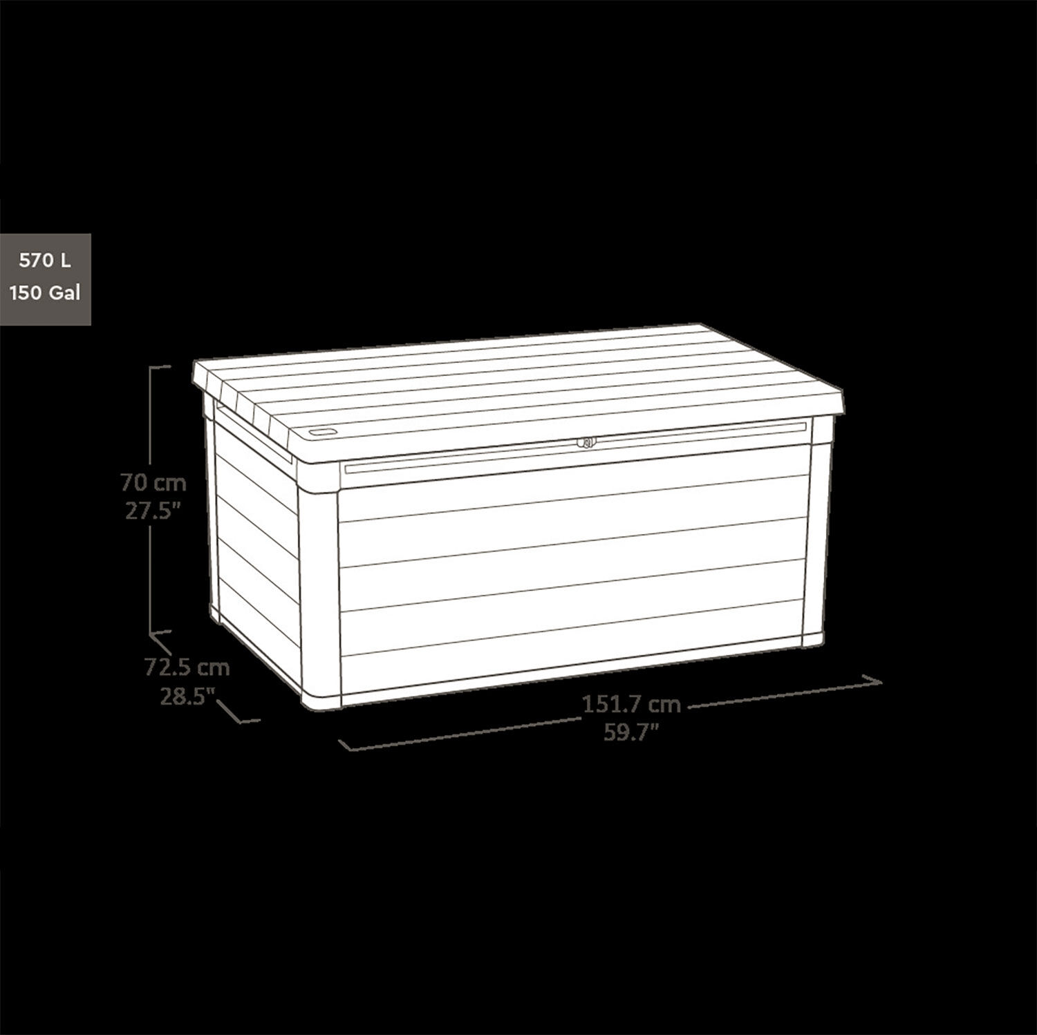 Aufbewahrungsbox Ashwood - Keter