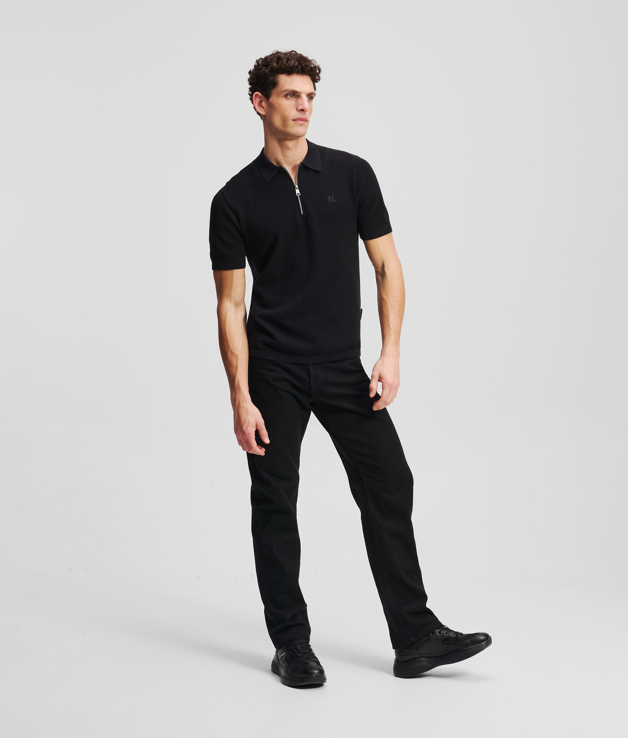 Poloshirt met ritssluiting