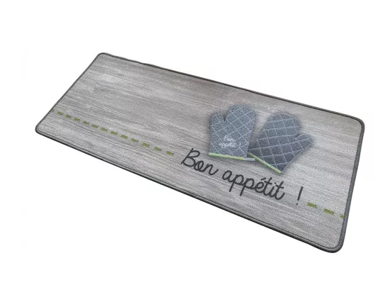 Tapis de cuisine motif bon appétit