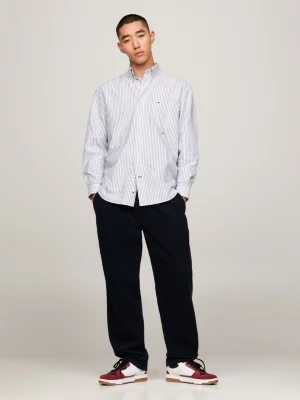 Camisa Oxford Premium Ithaca Stripe Regular Fit