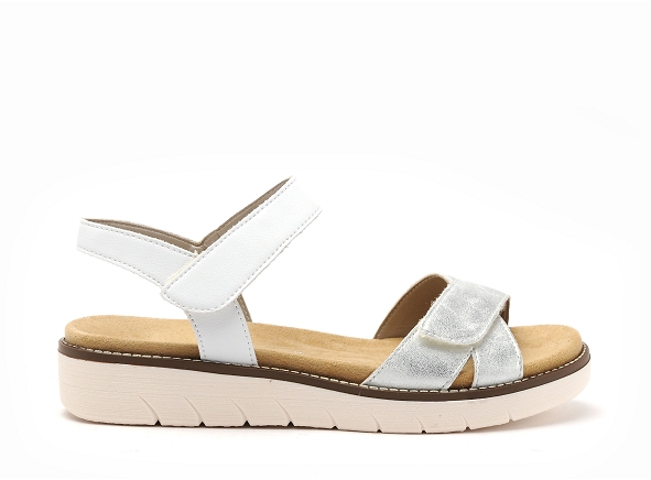 Remonte nu pieds plats femme d2049 blanc