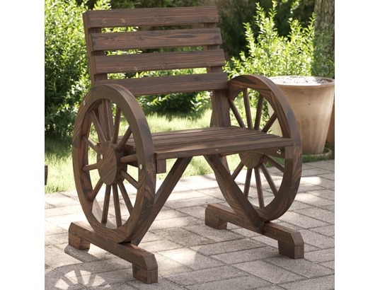 VIDAXL - Chaises de jardin lot de 4 bois de sapin massif