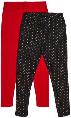 Luca & Lola Linda Leggings 2-pack, Tap Shoe/Red