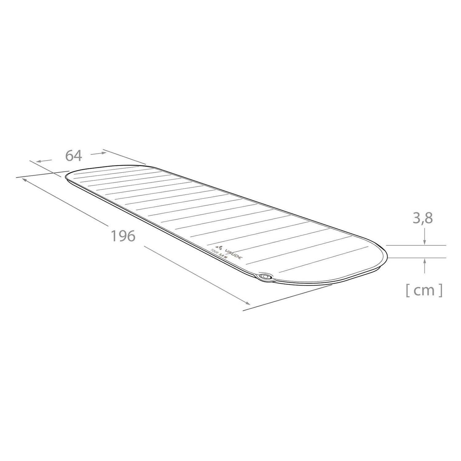 Vaude Tour Sleeping Pad 3.8 L redwood