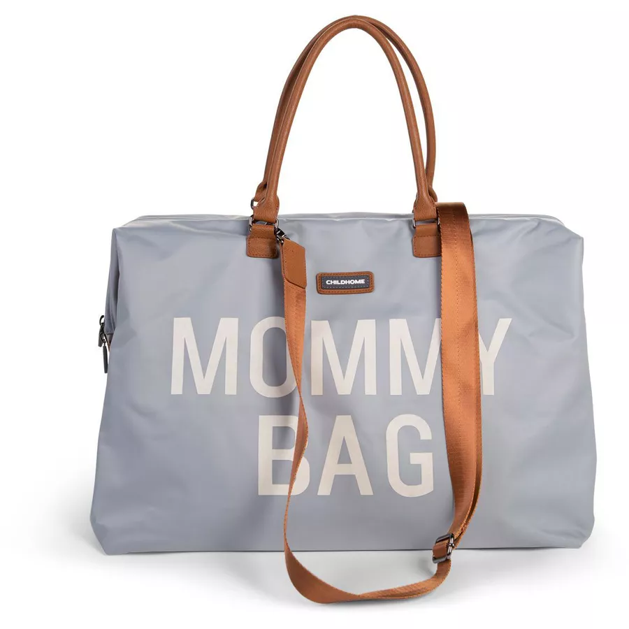 CHILDHOME Mommy Bag Groß Grey Off White