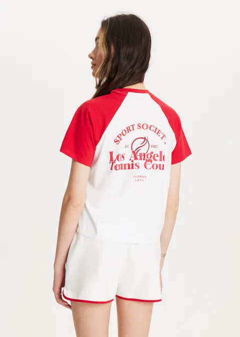 Retro t-shirt rood (ROO)