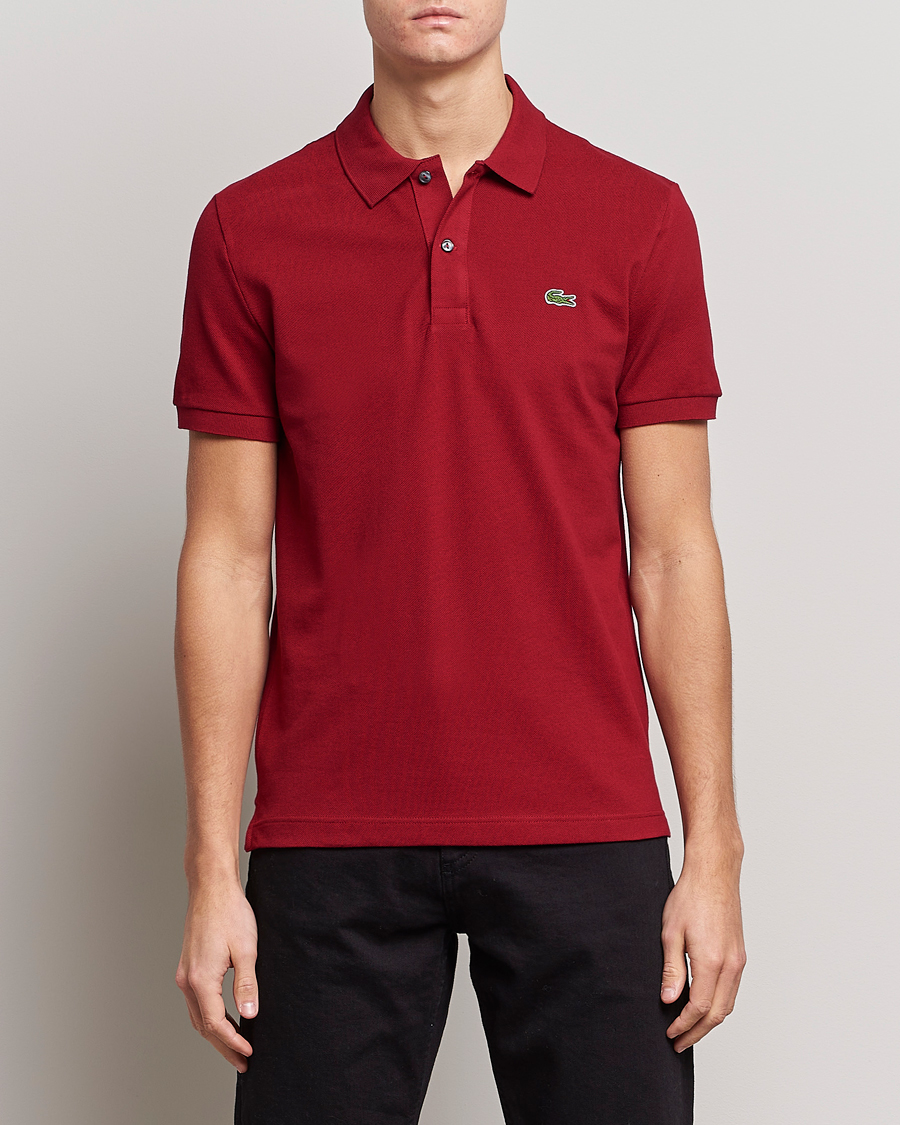 Lacoste Slim Fit Polo Piké Bordeaux