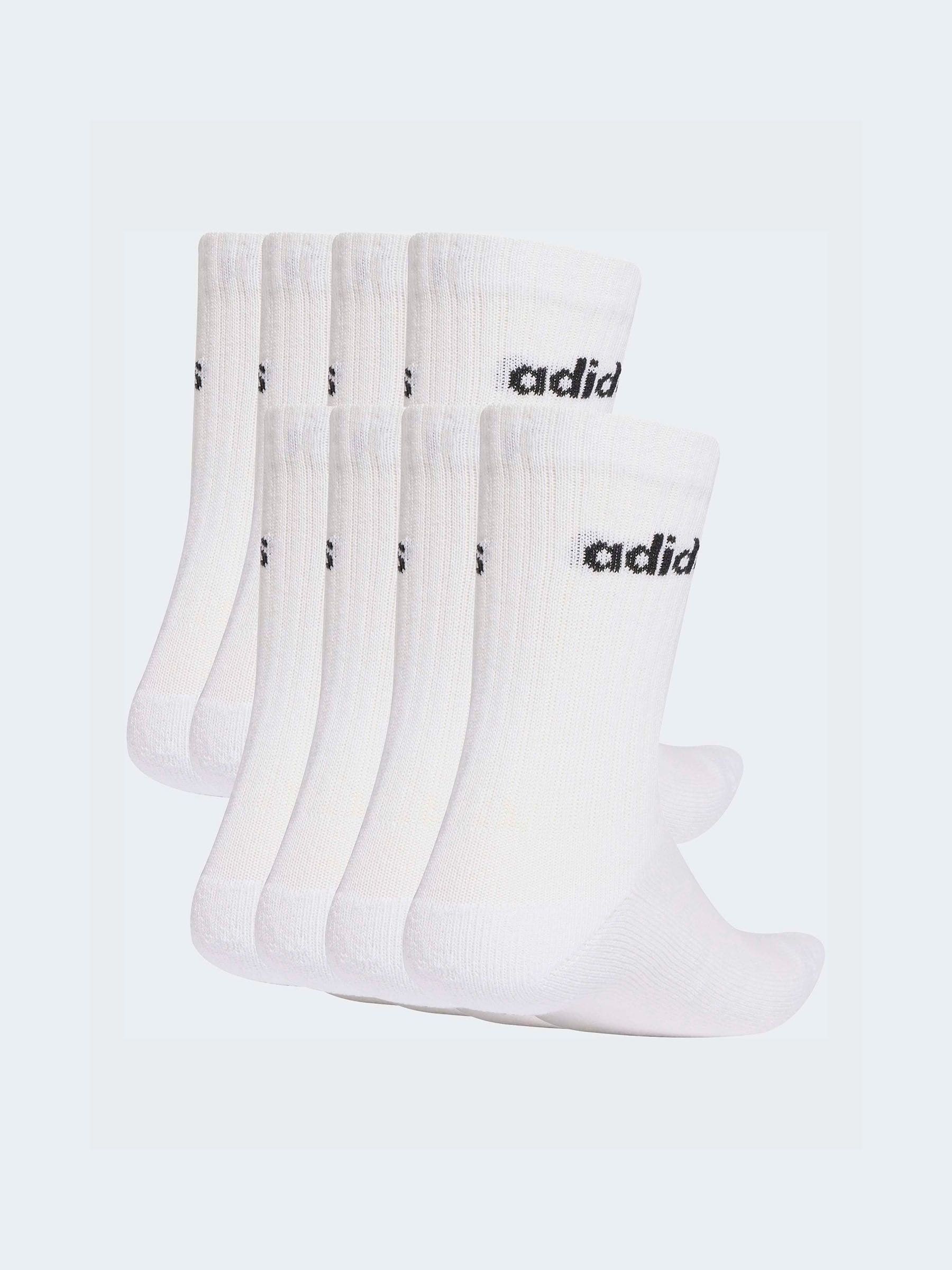 Wit - adidas Linear Crew Socks 10 Pack