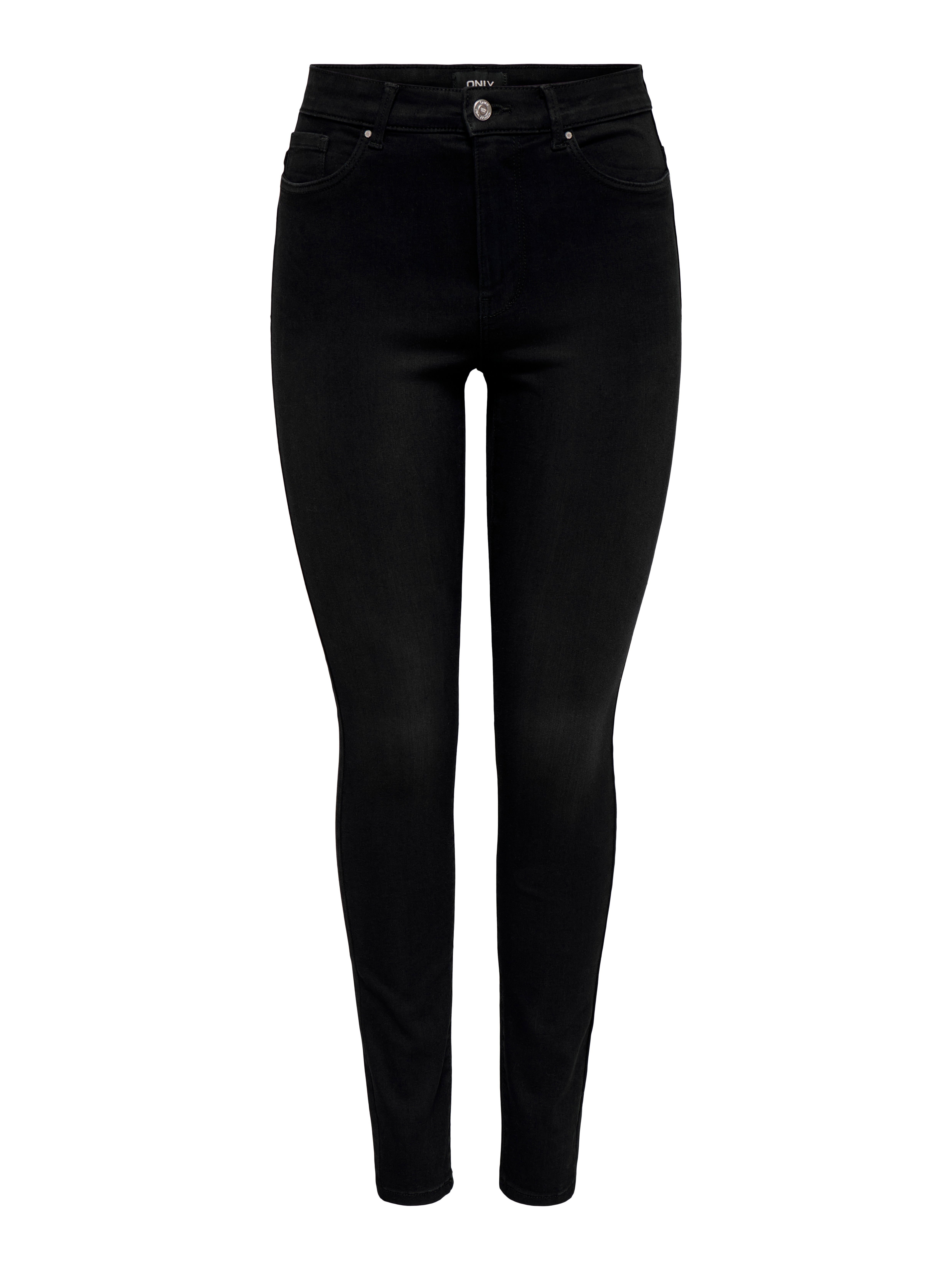 ONLROSE Hohe Taille Skinny Fit Jeans Black
