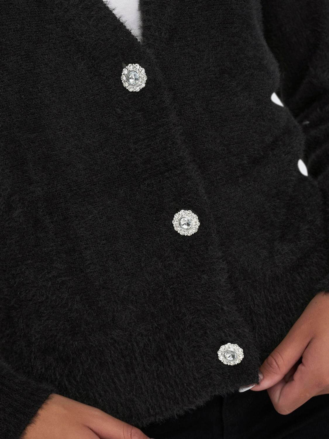 ONLELLA Strickjacke Black