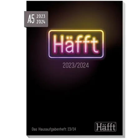 Häfft Verlag Häfft – Das Hausaufgabenheft! 23/24A5, 1 Stück, 4-fach sortiert