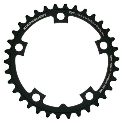 Plateau Stronglight Intérieur Type S CT2 Double 10/11V Noir