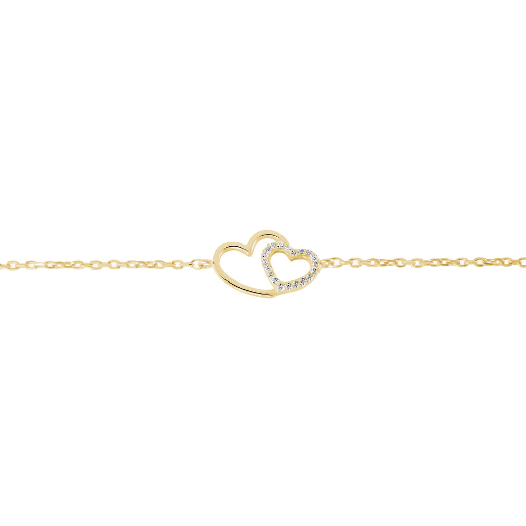 Bracelet Alexandra Plaqué Or Jaune Oxyde De Zirconium