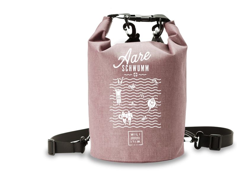 Wili Wili Tree Aare Schwumm 7 l, Rosa Dry Bag