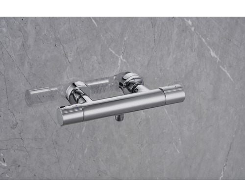 AVITAL douchekraan met thermostaat AVITHERM 1000 chroom