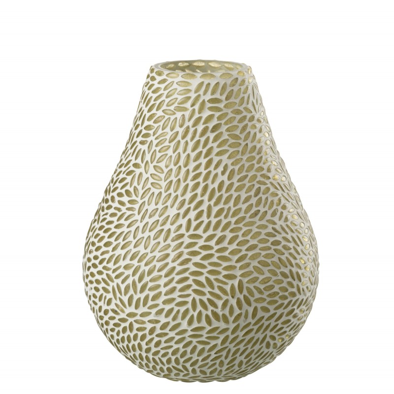 Vase avec mosaïques en verre multicouleur 16x16x22 cm