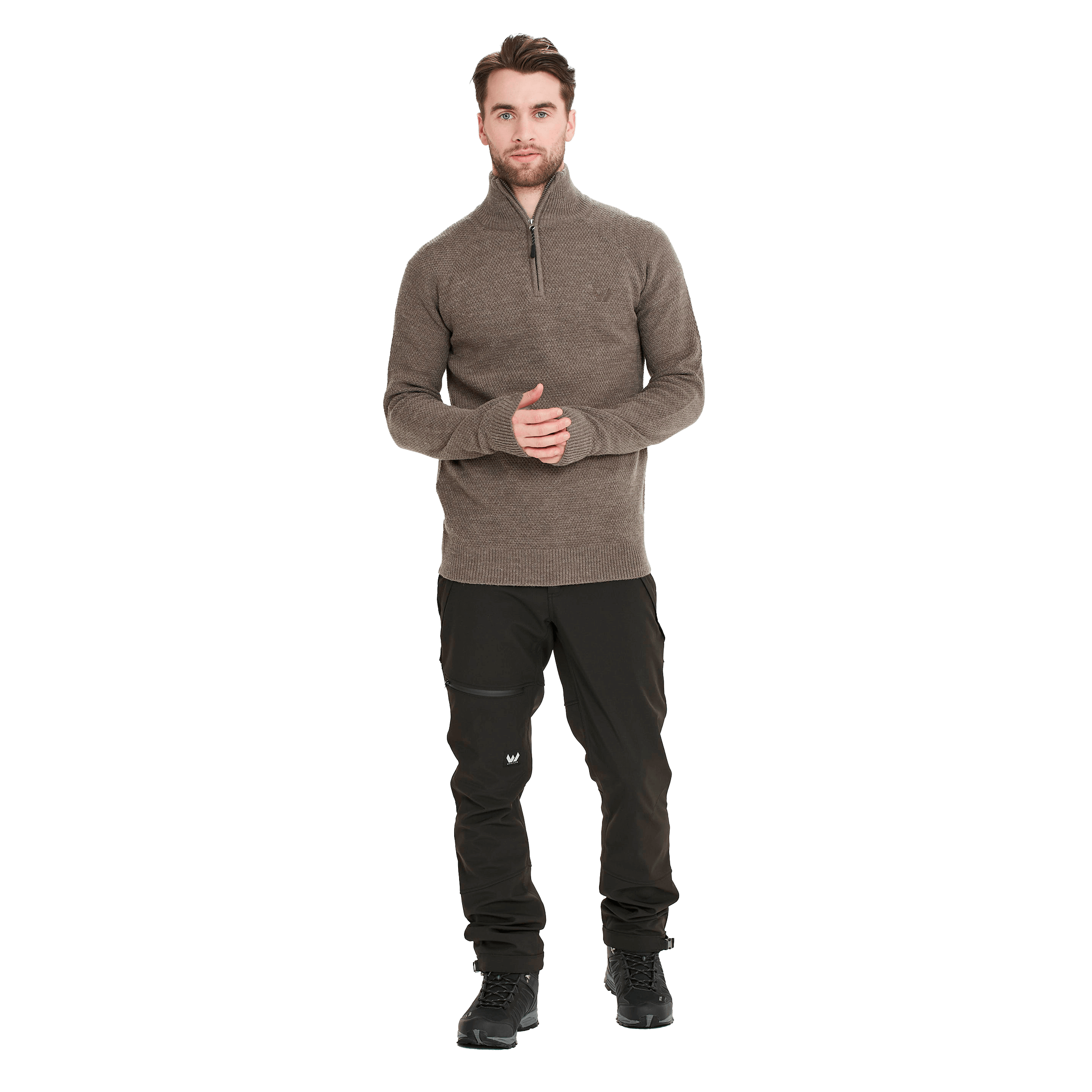 Vertical Santuson M 1/2 Zip Knit Sweater - Mellomlag
