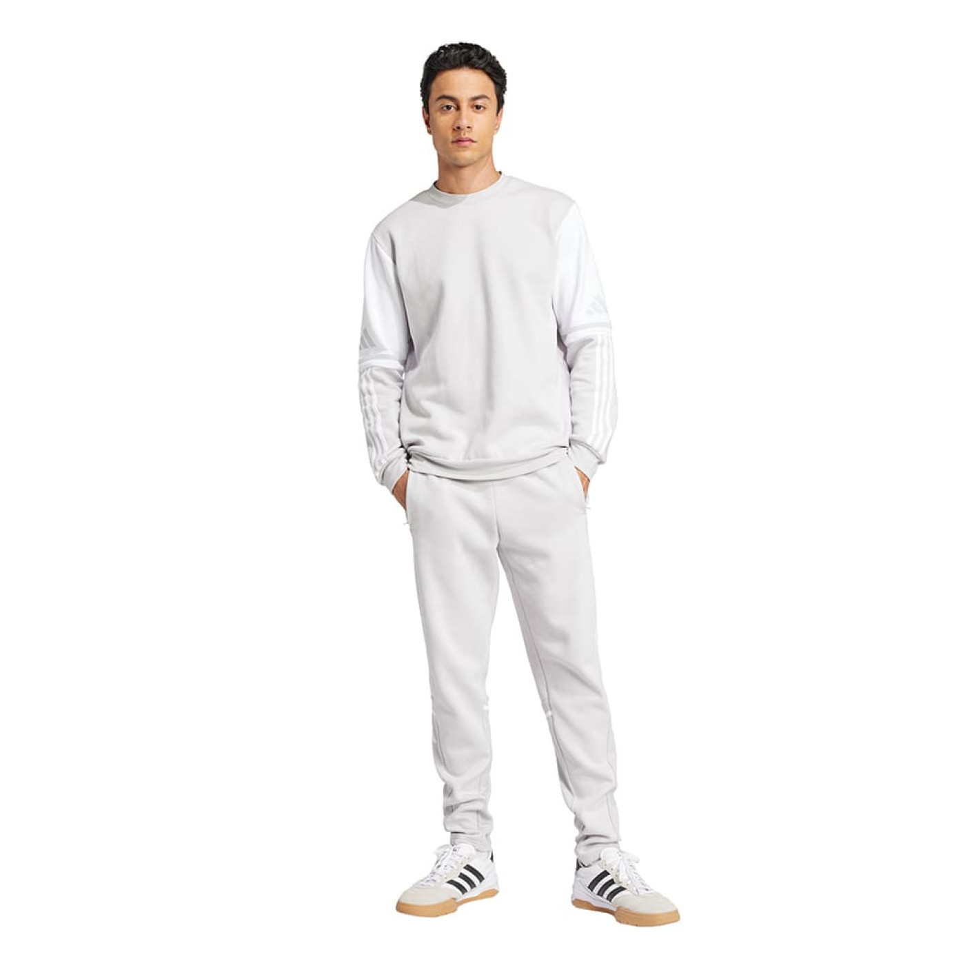 Adidas Squadra 25 Sweater Lichtgrijs Wit