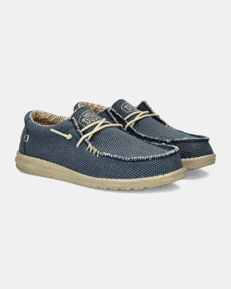 Hey Dude Wally Braided Instapschoenen  - blauw
