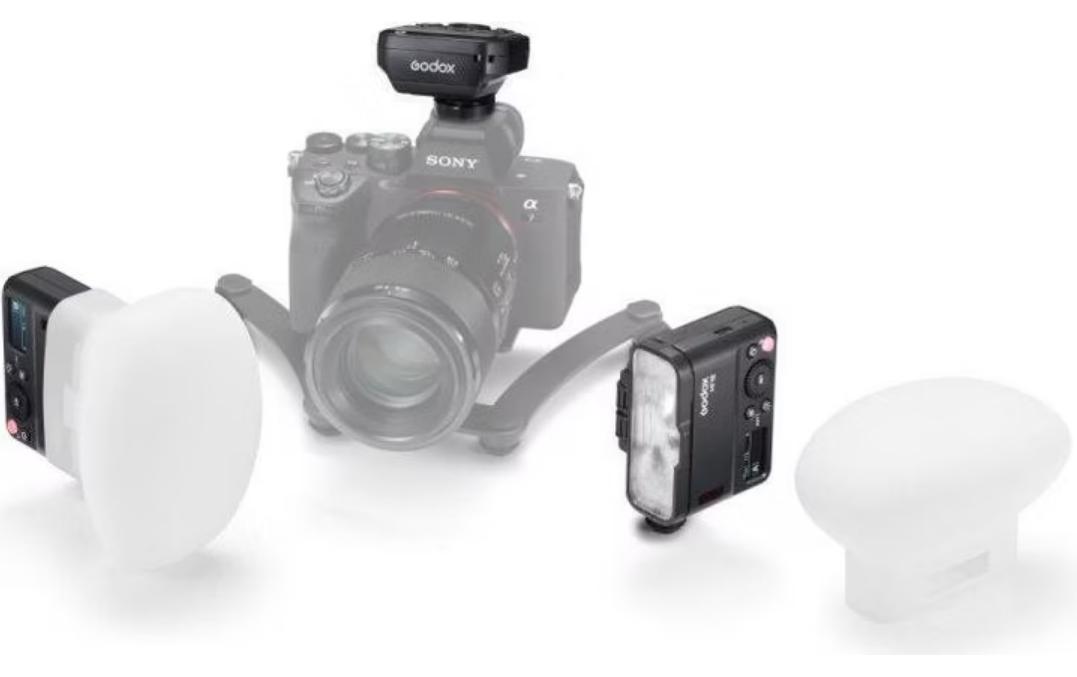 Blitzgerät MF12-DK1 Dental Makro Blitz Set<br>Exklusives Makro-Blitz-Set für Zahnmedizin | Kabellos, TTL, mit zwei Blitzköpfen